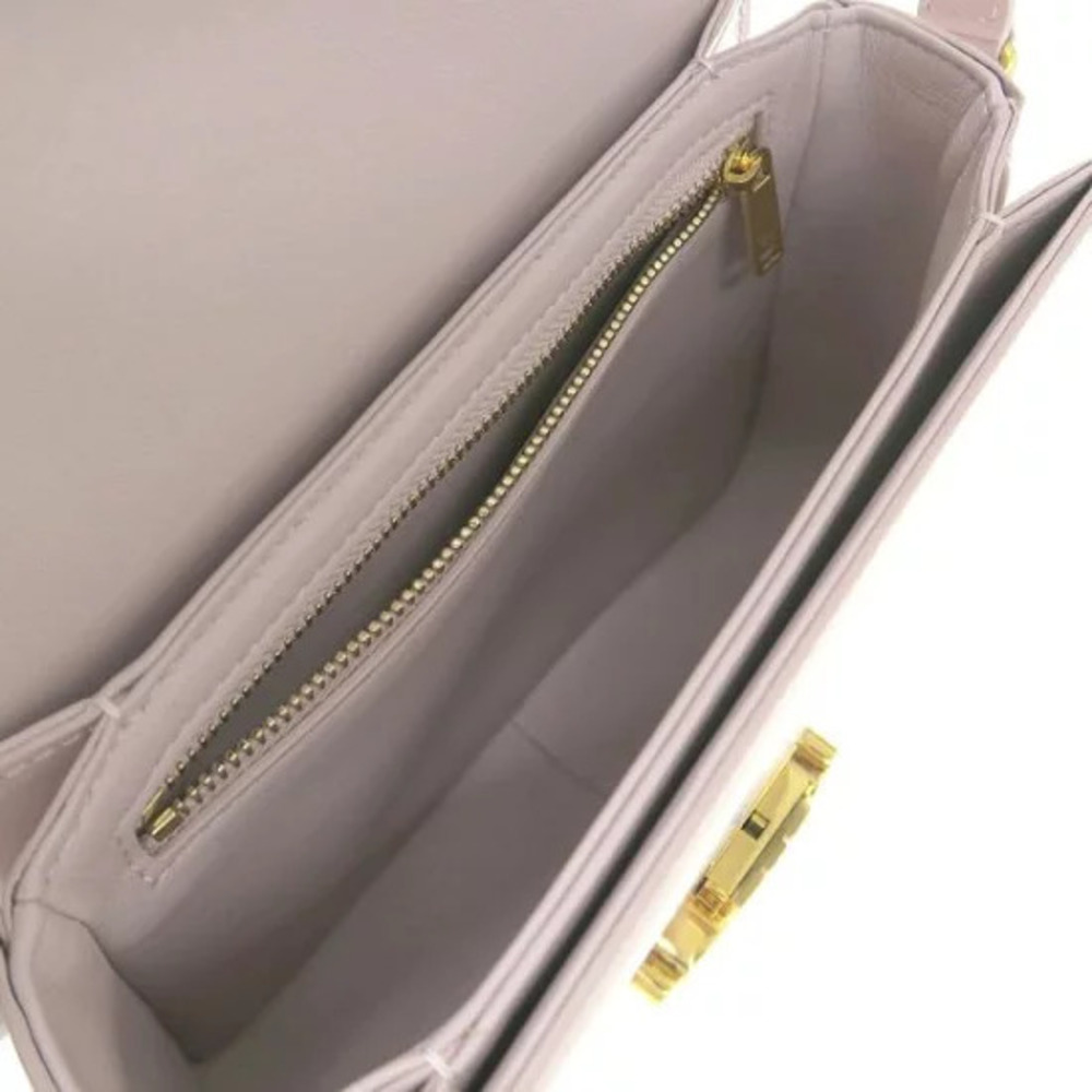 Celine Teen Calfskin Shiny Bag Triomphe Black
